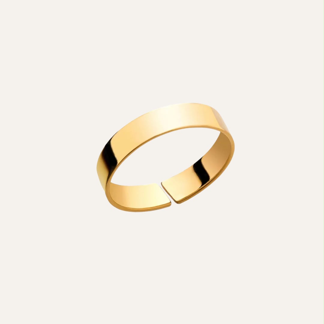 Anello in acciaio al titanio