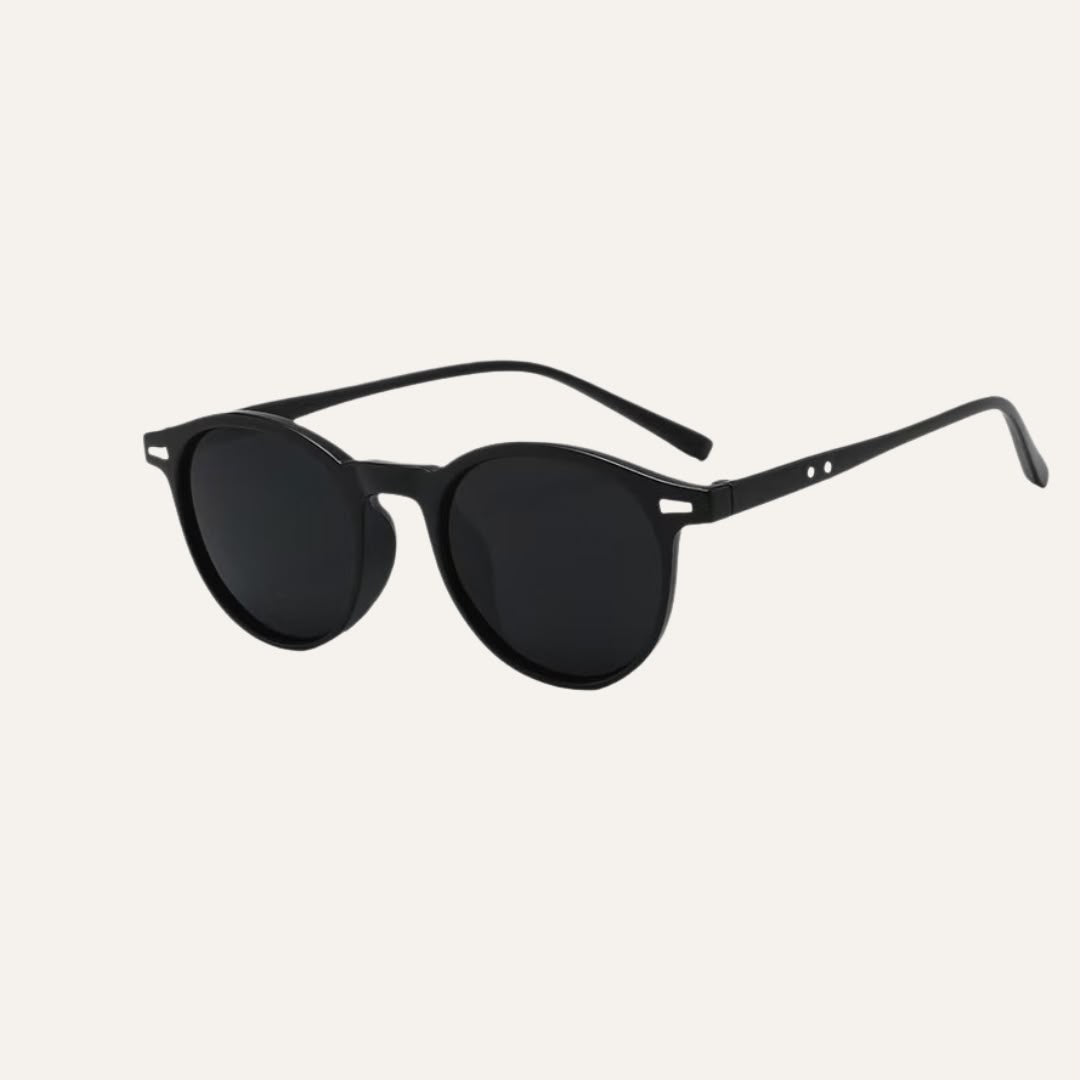 Round polarized sunglasses