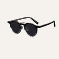 Small round frame hip-hop punk style fashionista sunglasses
